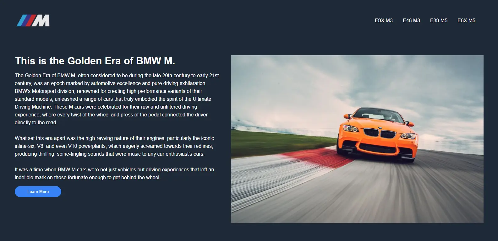 BMW M Website