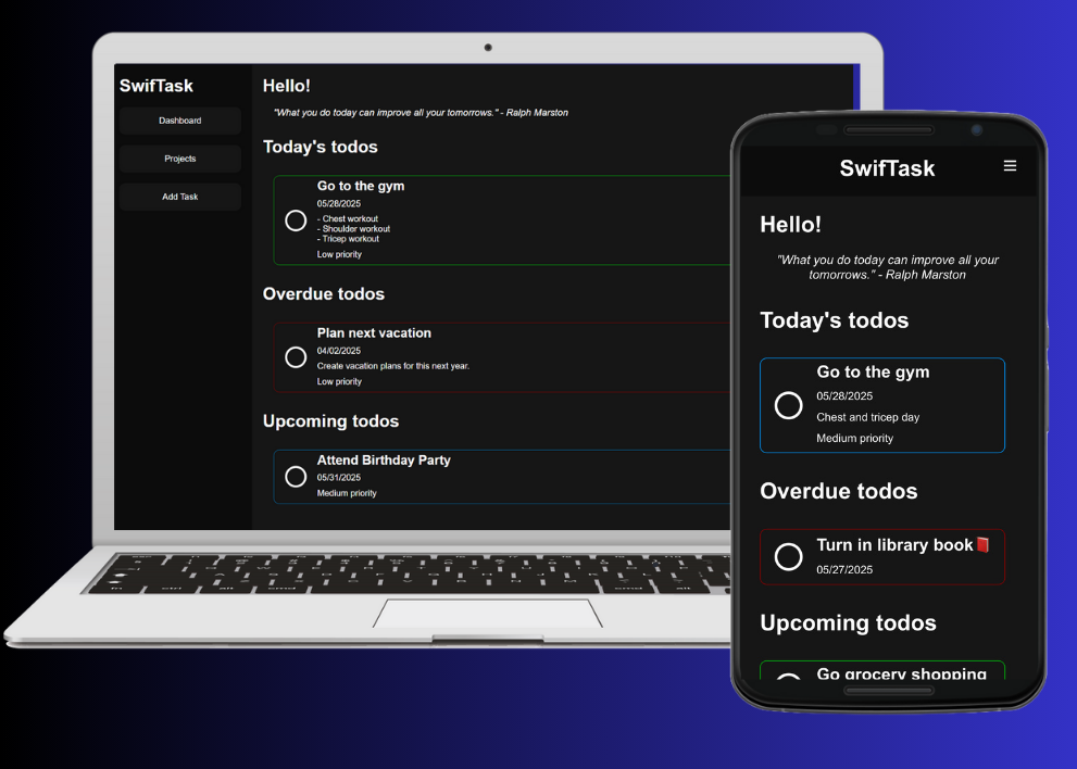 swiftask-mockup